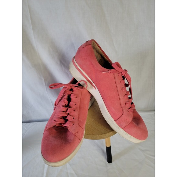 Gentle Souls By‎ Kenneth Cole Suede Sneakers Coral Pink Womens Size 10 - Picture 1 of 11